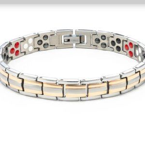 Rose Gold & Silver WajaMax Negative Ion Bracelet